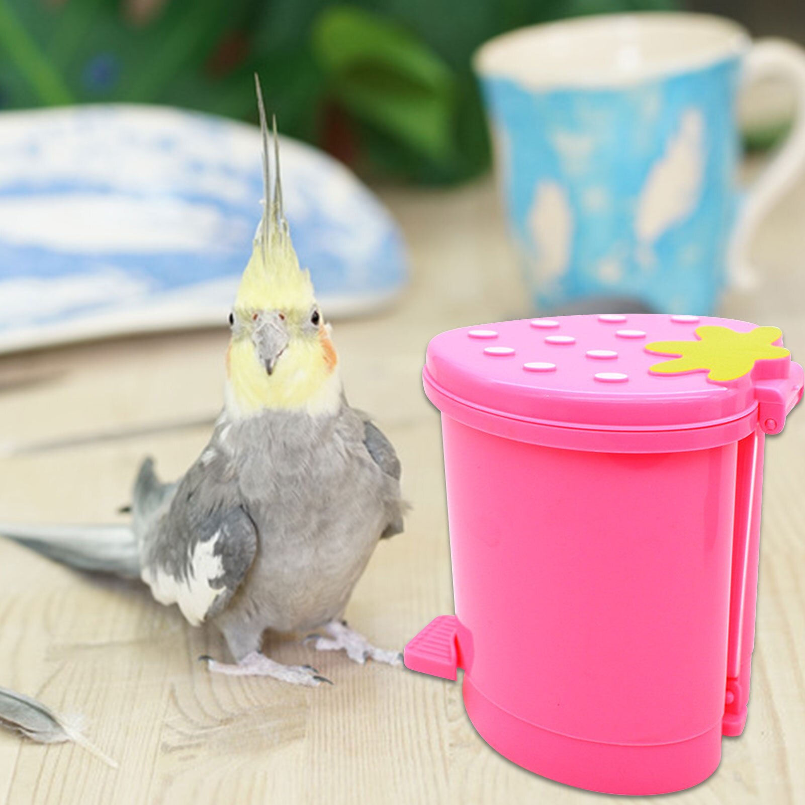 Papegaai Truc Training Speelgoed Interactieve Kleine Prullenbak Speelgoed Lovebirds Onderwijs Speelgoed Voor Kleine Huisdier Vogel Gunsten Vogel Accessoires