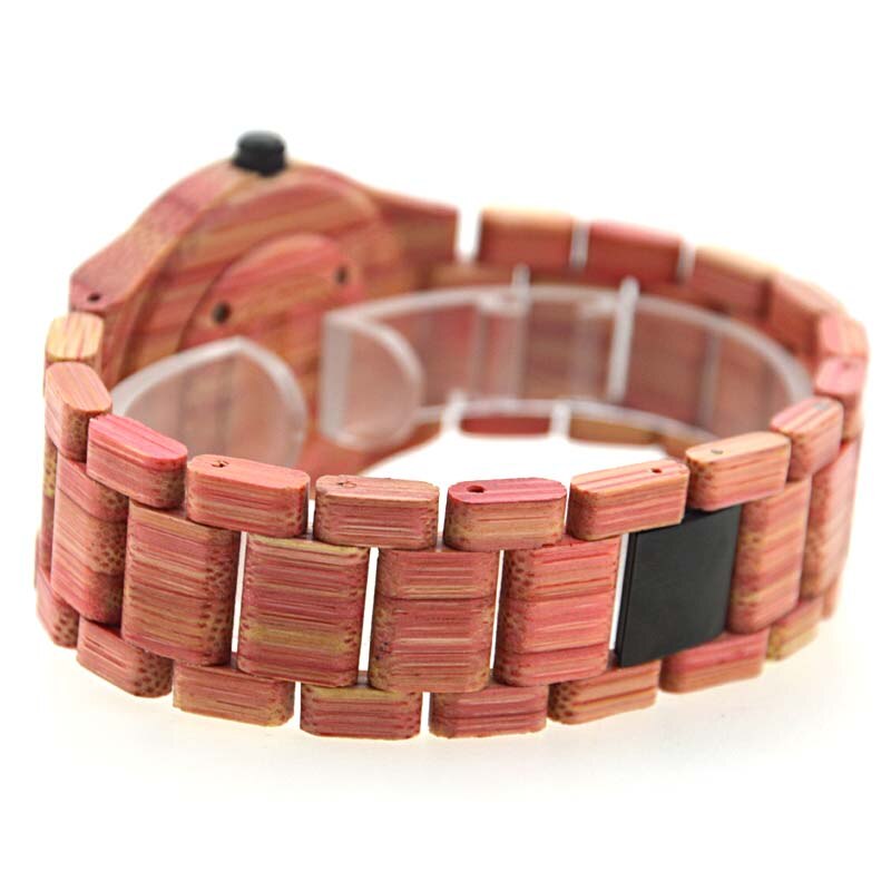 BEWELL Top femmes montres à la main naturel coloré bambou en bois homme montre analogique Quartz montre-bracelet 105DG