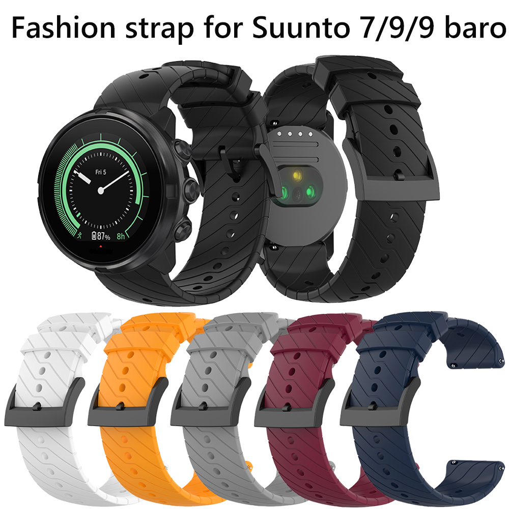 Correa de muñeca para Suunto 7 9 baro, accesorios de reloj, correa de silicona para Suunto D5 spartan sport, repuesto de pulsera hr baro