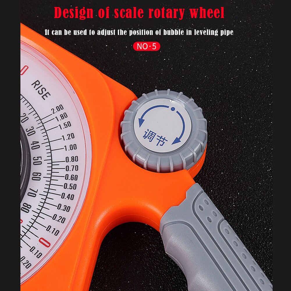 0-130 Degree Slope Measure Instruments Angle Ruler Multi-functional Bevel Protractor Magnetic ABS Angle Finder Slope Meter