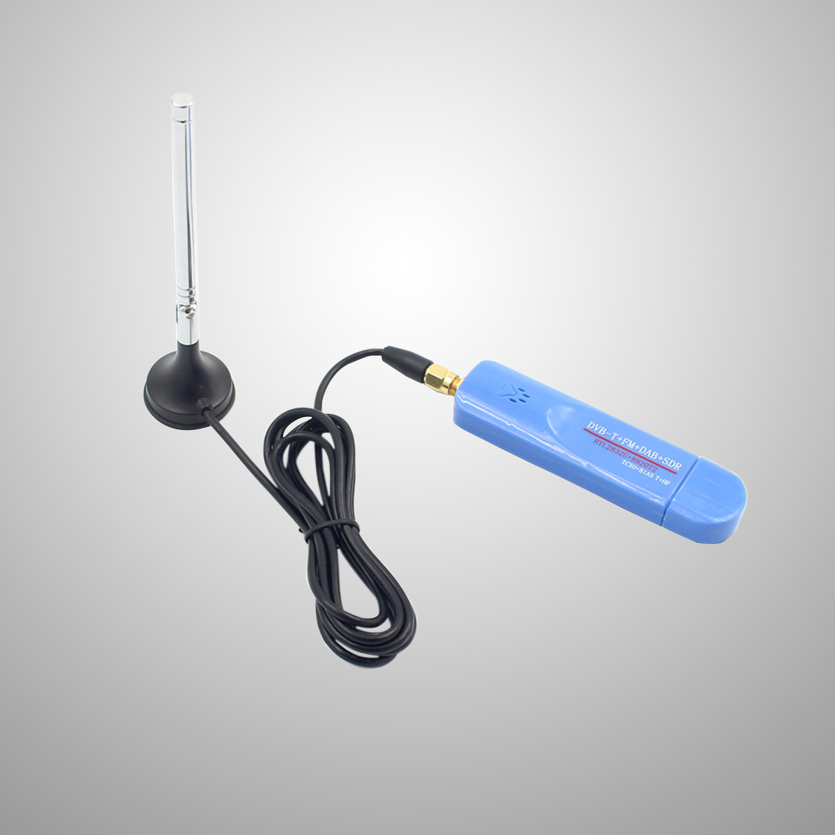 Protección ESD del dongle USB - ADS-B 1PPM SMA F Juego de antena del receptor de radio del sintonizador bajo digital para ()