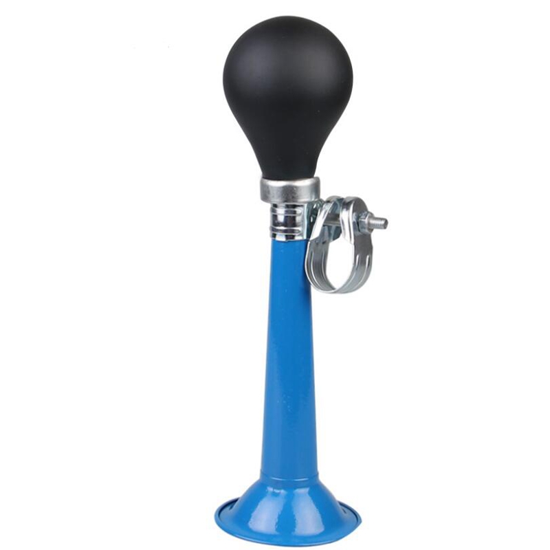 Bocina de aire de Metal para bicicleta, Trompeta de cordoncillo, Bombilla de Goma, la campana de bicicleta está zumbando: Azul