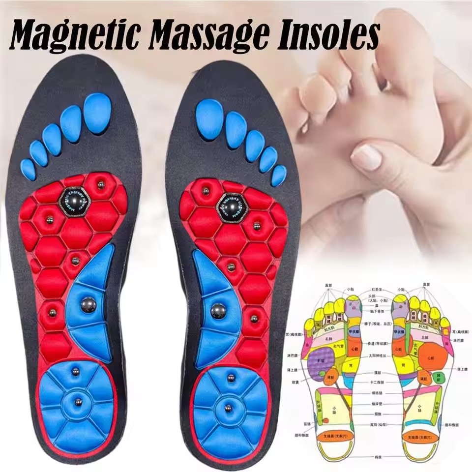 1/2/3/4 Paar Magnetische Acupressuur Inlegzolen Mannen Vrouwen Voetmassage Sport Inlegzolen Magnetische Therapie Inlegzolen voor Verlichten Vermoeidheid
