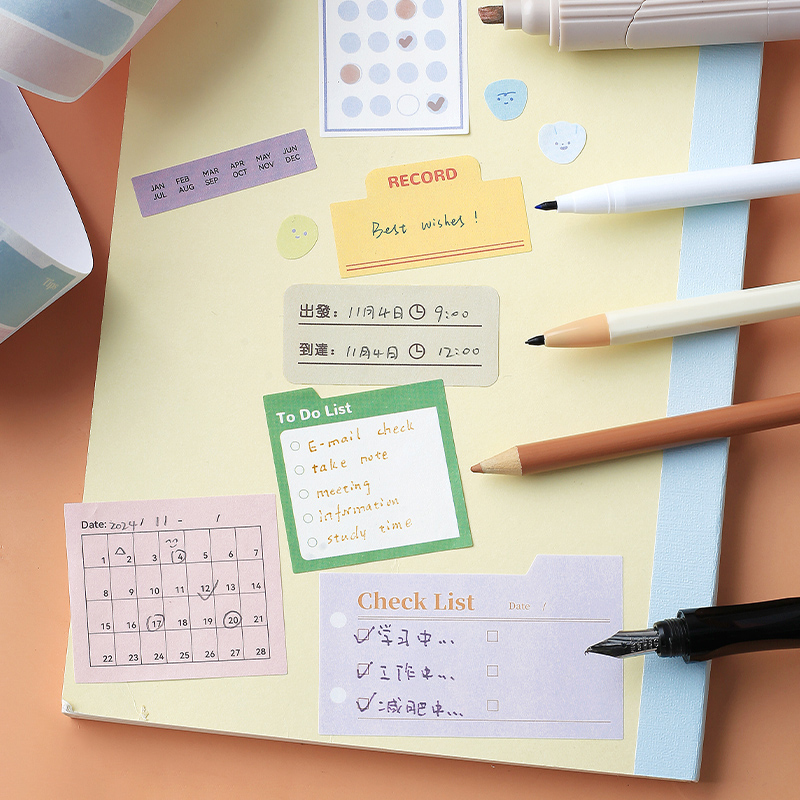 3M Dialog Label Washi Tapes Decoration Scrapbooking DIY Collage Album Diary Weekly Schedule Stickers Masking Tape Stationery