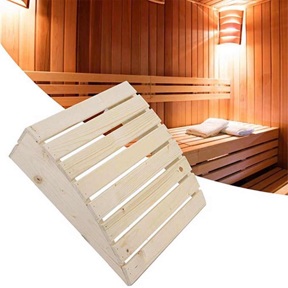 Houten Hoofdsteun Kussen Creatieve Hoofd Ondersteuning Sauna Benodigdheden Stoombad Accessoires