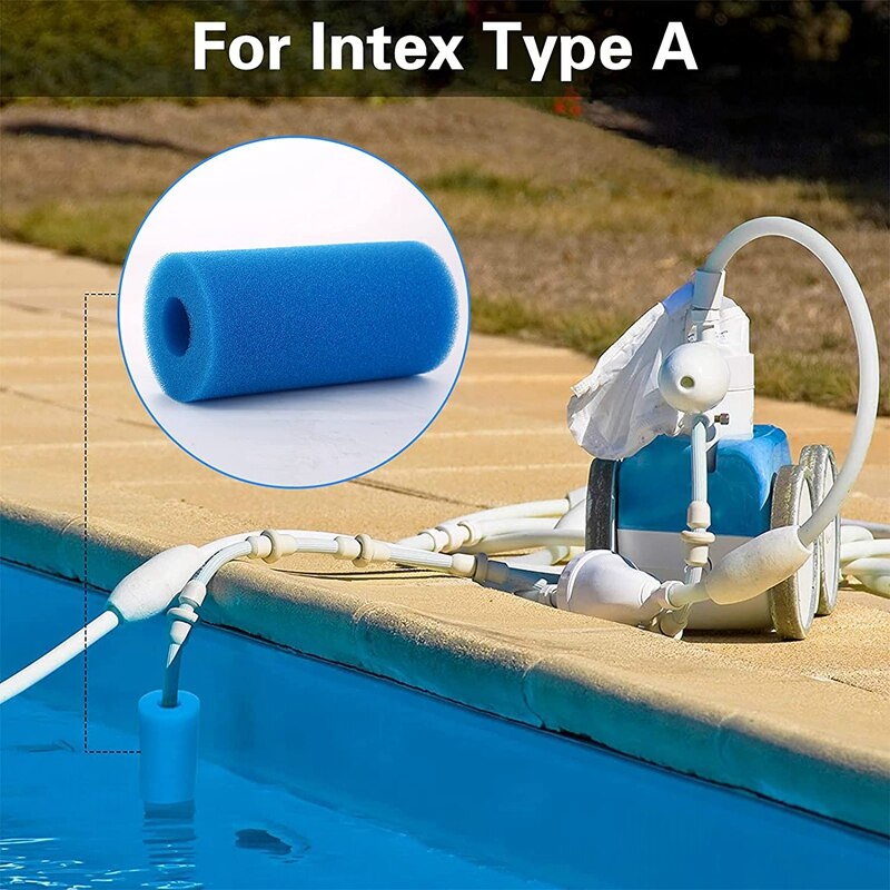 6 Stuks Foam Filter Spons Voor Intex Type Een Herbruikbare Wasbare Zwembad Aquarium Filter Accessoires