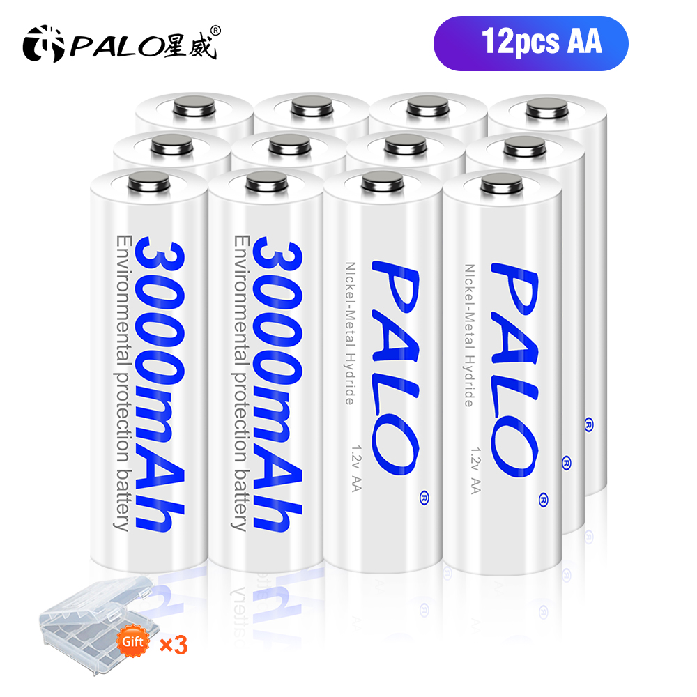 1.2V AA AAA NIMH Baterías Recargables 2A 3A + 8 Ranuras USB-C Cargador de Batería Rápido Con cable para juguetes linterna Ratón Mando a Distancia: Naranja