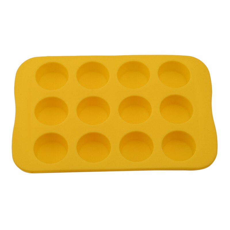 Silicone chocolat moule plateau rond carré coeur étoile forme crème glacée outils pour cuisine chocolat moule fabricant: yellow round