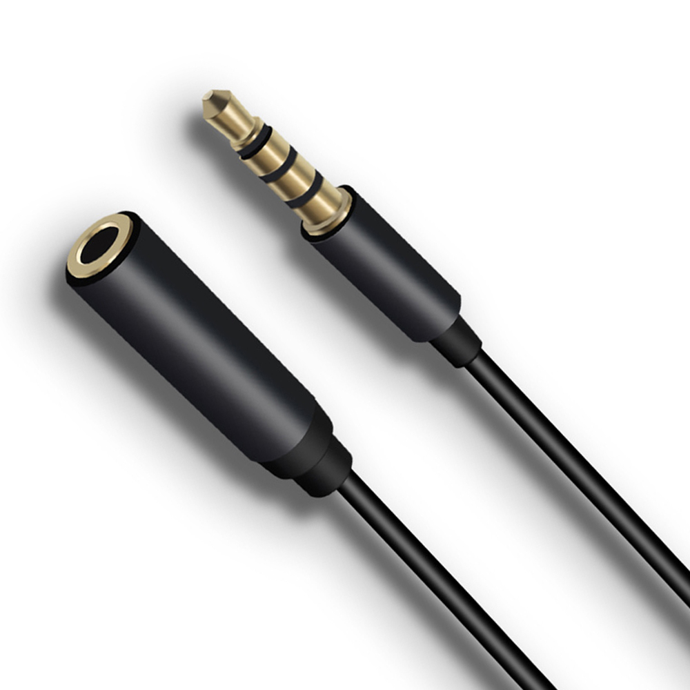 3.5mm jack macho para fêmea cabo de extensão de áudio aux 3.5 adaptador de microfone de áudio compatível para pc/telefone móvel/fones de ouvido