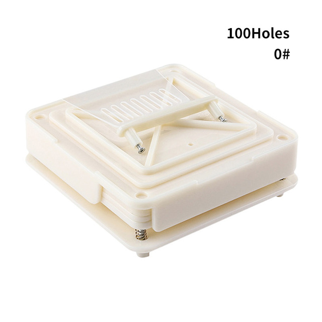 0 #00 #000 # Abs Capsule Machine 6 Capsule Vullen Gereedschap 100 Gat Handleiding Capsule Vulmachine: Rood