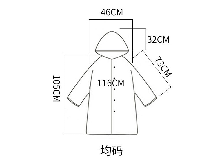 Jacket Raincoat Runway Black Women Girls Rain Coat Long Ladies Windproof Transparent Vinyl Waterproof