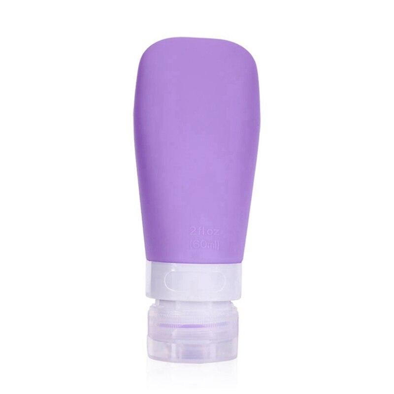 1 stk 60ml 90ml genopfyldelig silikone flaske rejse shampoo flaske lotion rejse pakning presse flasker bærbar kosmetik beholder