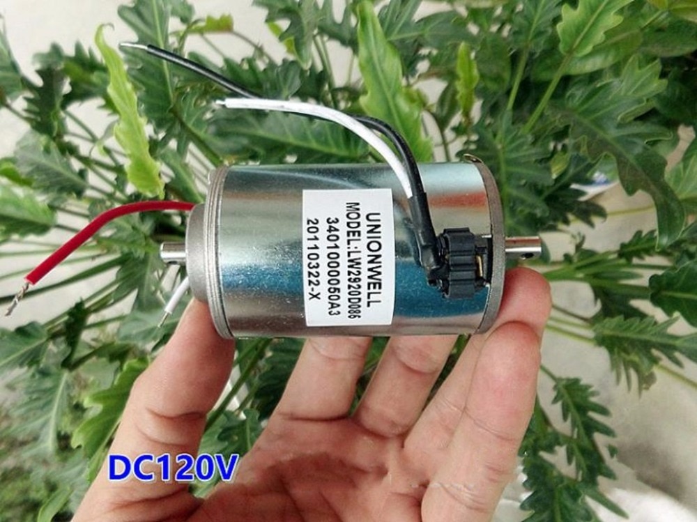 DC120V DC Motor Wind Turbine Double Ball Bearing Compensated Carbon Brush