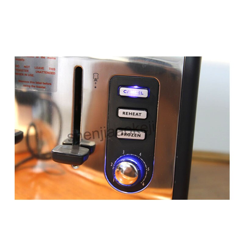 CFDQ004 Stainless Steel 4slices Toaster Automatic Toaster Electric Oven Toaster Breakfast Machine Baking Heating Bread Machine