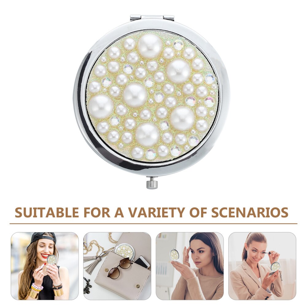 1pc Makeup Mirror Double Sided Mirror Compact Mirror Pocket Mirror