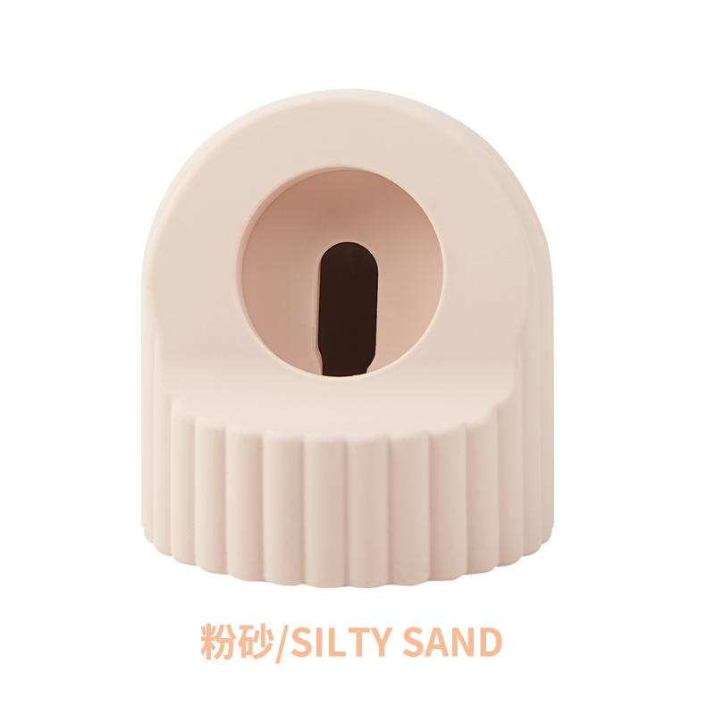 Soporte de cargador de silicona suave para Apple Watch Series 8, 7, 6, 5, 4, 3, 2, 1 SE, estación de carga Iwatch, accesorios de soporte de escritorio: Rosa pálido