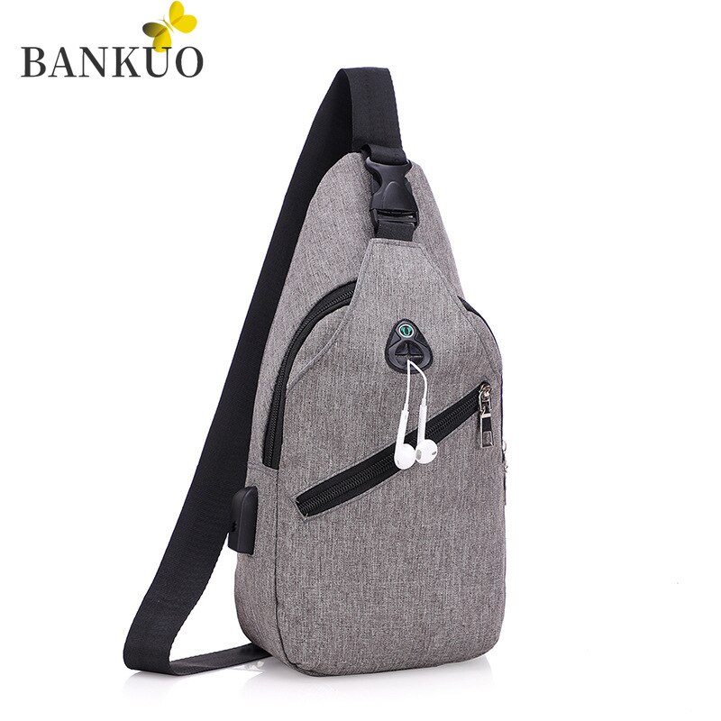 BANGUO Simplicity Men's Chest Bag Europe and America Tide Products Leisure Outdoor Shoulder Messenger Business Backpack Z3