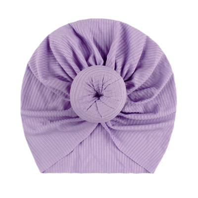 Neugeborenen Baby Stricken Hut mit Donuts Bogen Infant Krankenhaus Hut Baby Warm Beanie Bögen für Headwear Strick Headwrap Turban