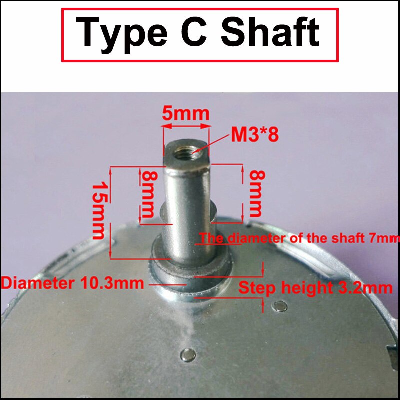 Permanent magnet synkronmotor 4w mikrobølgeovn i vekselstrømsmotor 5v/6 v 9v/12v/24v/110v-127v/220v-240v til mikroovn dele