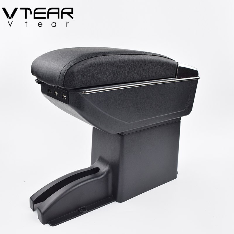 Vtear Voor Lada Kalina Armsteun Lederen Arm Rest Usb Opbergdoos Auto-Styling Abs Decoratie Accessoires Auto Interieur Onderdelen