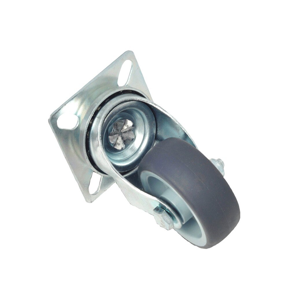 4pcs TPR Wheel Casters Wheel 2" Universal Wheel Casters Flat Cabinet Casters Flat Universal Wheel 2 Inches Universal Trolley Whe