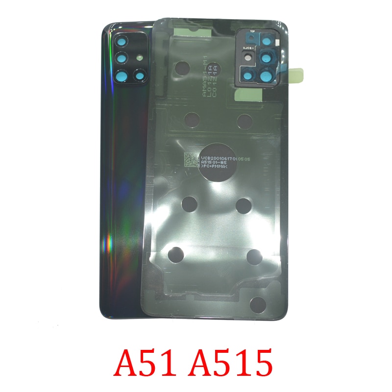 Neue Zurück Abdeckung Fall Für Samsung Galaxy A51 A515F A515FN A515X Original Telefon Gehäuse Chassis Hinten Panel Mit Camea Glas objektiv