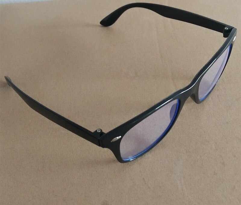 custom retro computer blue light blocking glasses: Black