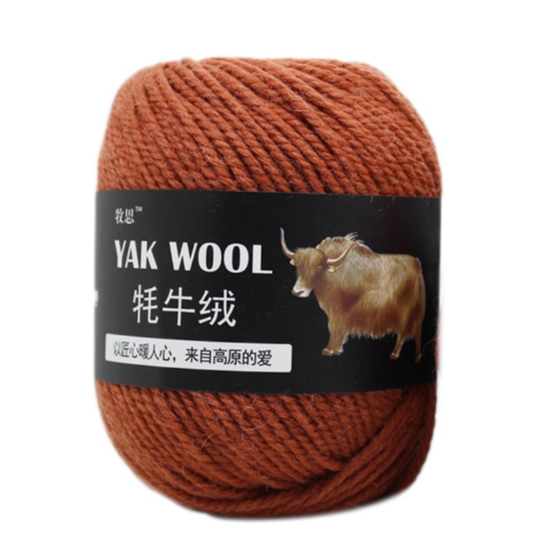 100g Artificial Yak Wool Thread Hand Knitted Crochet Medium Thick Worsted Yarn 2XPC