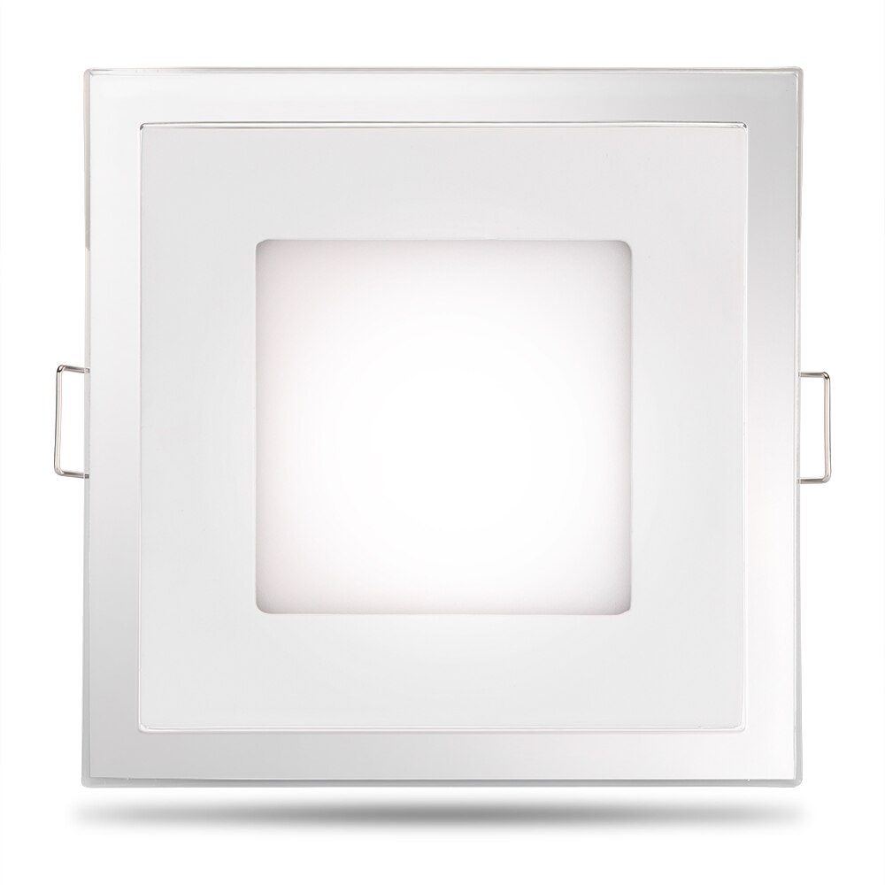 15w led-paneelverlichting inbouw vierkante vorm tweekleurige blauwe en witte lamp downlight  ac 100-245v