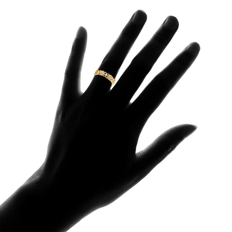 Huitan zierlich Platz Verbunden Runde CZ Stein Ring Frauen Engagement Ring Feine Geburtstags für Weibliche modisch schmuck