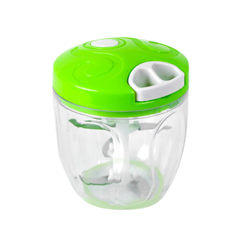 900ML Large Capacity blender Manual Food Processor Safe Chopper Blender Slicer Kitchen Essential blender mixer kitchen product: 900ml  Green