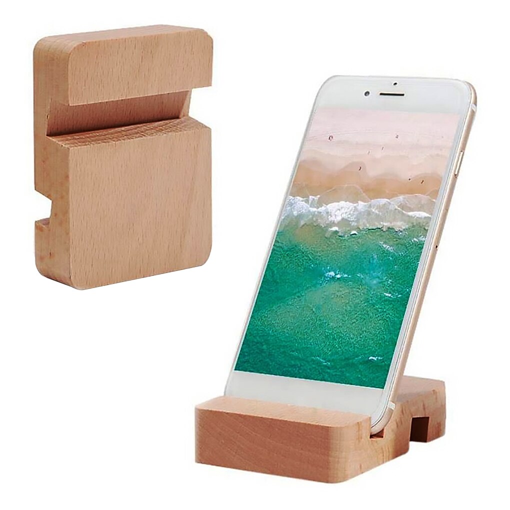 Universele Mobiele Telefoon Houder Stand Houten Houder Voor Iphone 11X7 Xiaomi Bureau Tablet Stand Mobiele Telefoon Houder