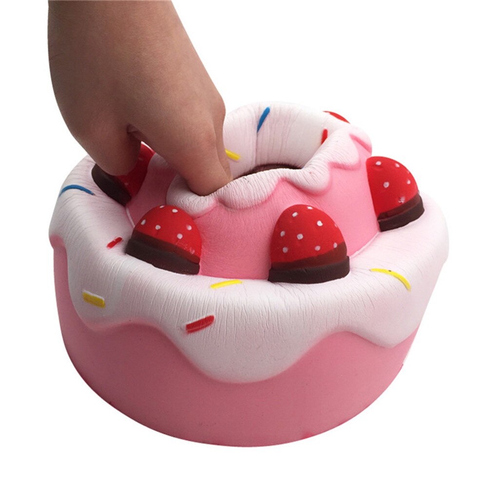 Kawaii Super Erdbeere Kuchen langsam steigend Creme duftend betonen Linderung Dekompression quetschen Spielzeuge детские игрушки