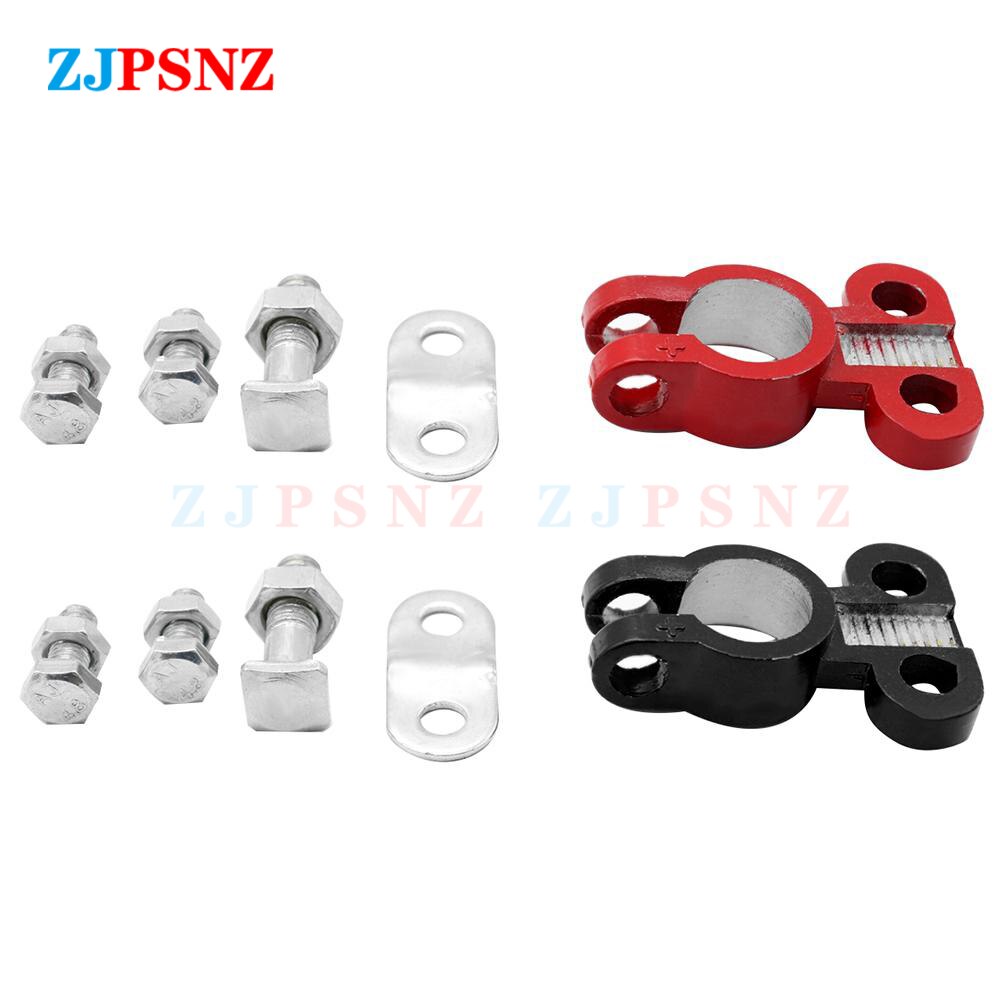 Car Battery Terminal Clamp Conductivity Positive Negative Battery Terminal Wires Cable Clamp Top Quick Post Terminals Truck Boat