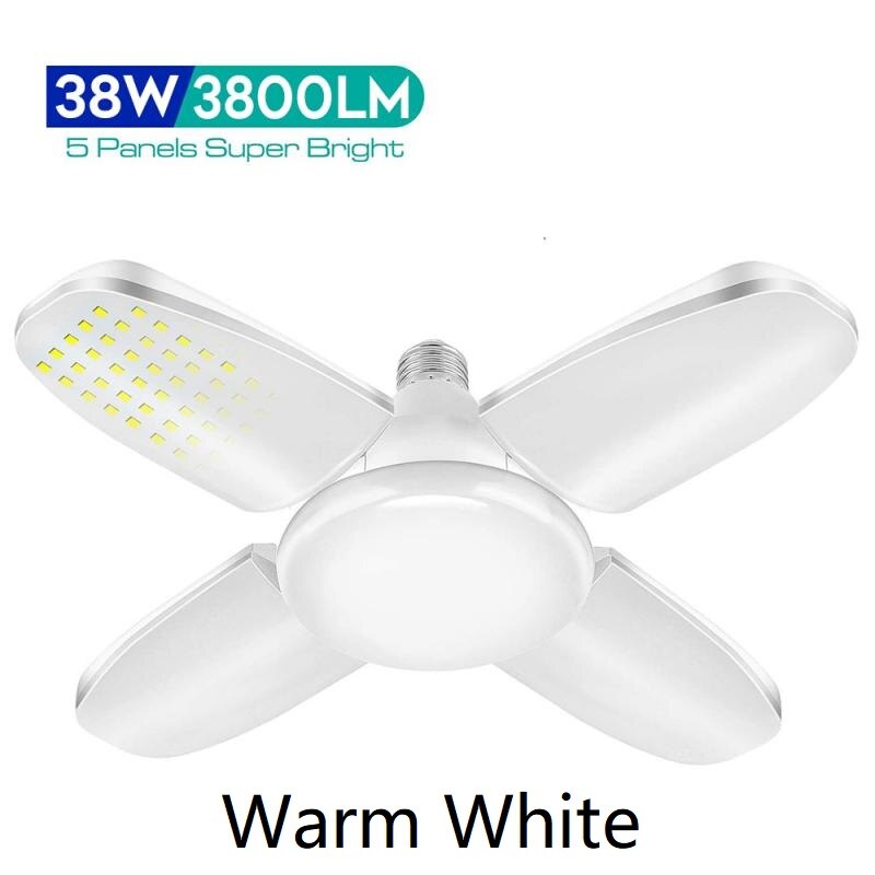 LED 38W 3800LM Folding Garage Light Deformable Led Garage Light Garage Ceiling Light Industrial Lighting Led Work Light Workshop: 02