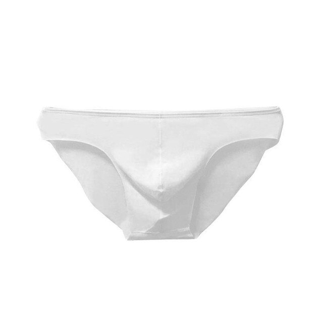 Naadloze Mannen Slips Ultra-Dunne Sexy Mannen Dunne Onderbroek Lage Taille Bikini Ondergoed Cool Mannelijke Slipje: White / L