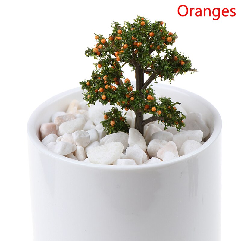 1 stück DIY Harz Handwerk Obst Bäume Für Garten Ornament Puppenhaus Pflanzen Dekoration Möbel Spielzeug Zubehör