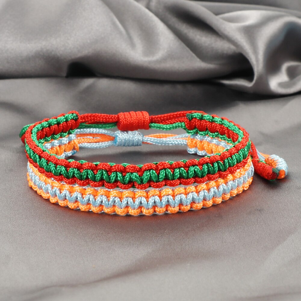 Originele handgeweven touw armbandenset, veelkleurige gevlochten armband voor mannen en vrouwen, beste vriend sieraden