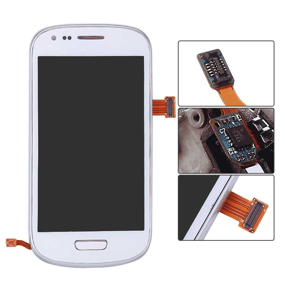 Super Amoled 4.0 "Voor Samsung Galaxy S3 Mini Lcd I8190 I8190N I8195 Lcd Touch Screen Frame Voor Samsung s3 Mini Display