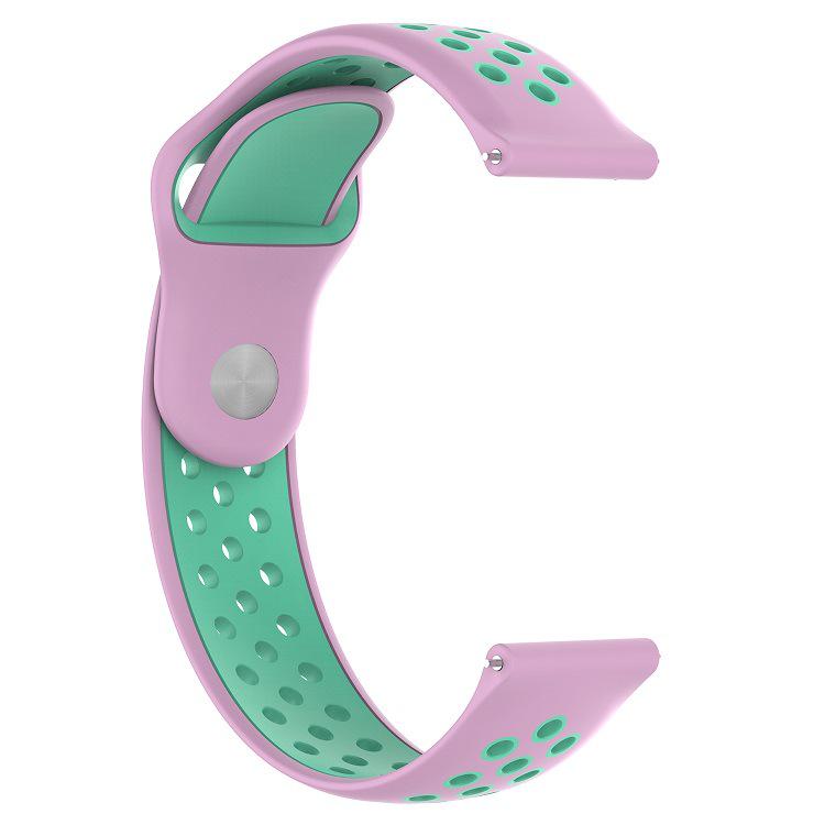 Correa de silicona para Huami Amazfit bip/bip lite muñequera deporte Smart Watch accesorios para la serie Huami Amazfit bip 20mm: 01 pink green