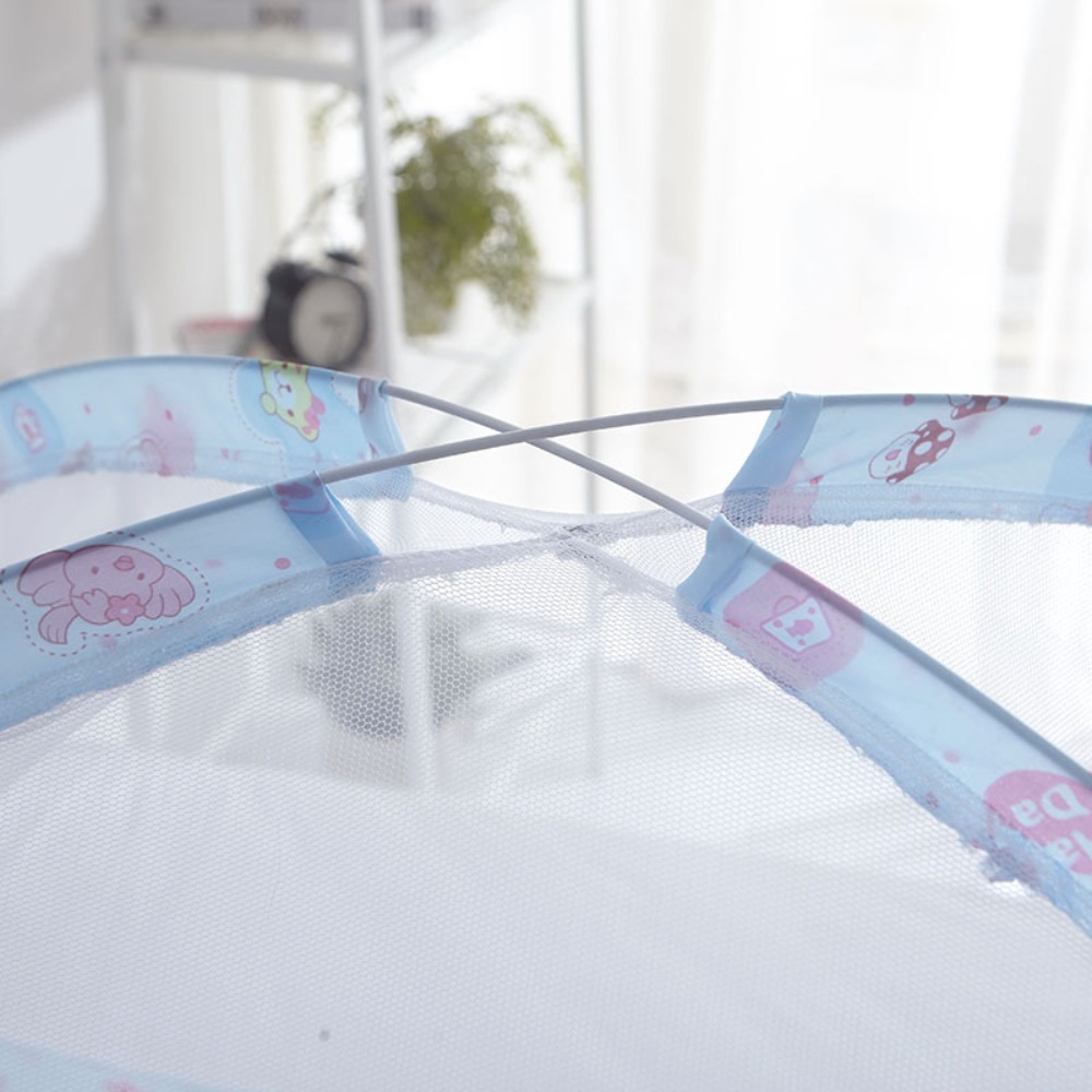 Foldable No Bottom Kids Mosquito Net Baby Bed Canopy Easy Setup