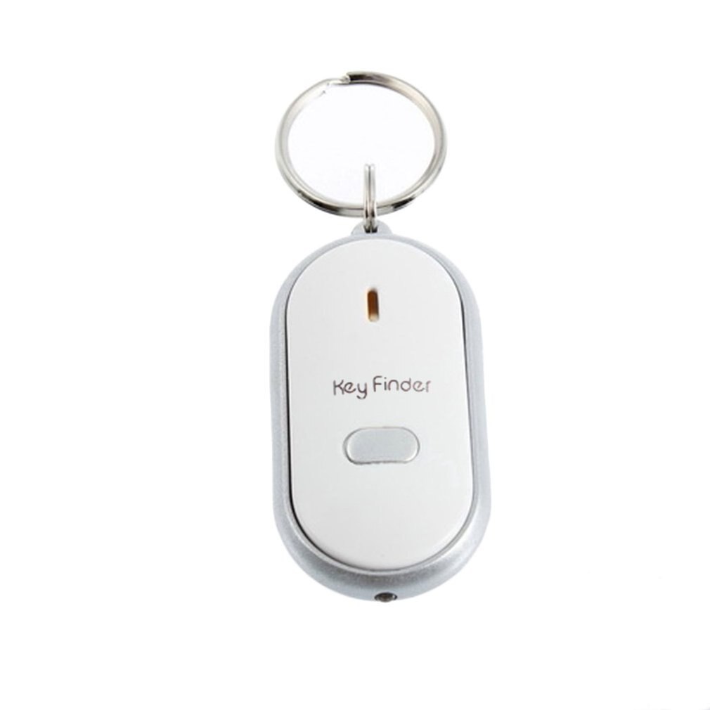 Neu LED Key Finder Schlüsselanhänger Locator Sound Control Whistle-Schlüsselbund 