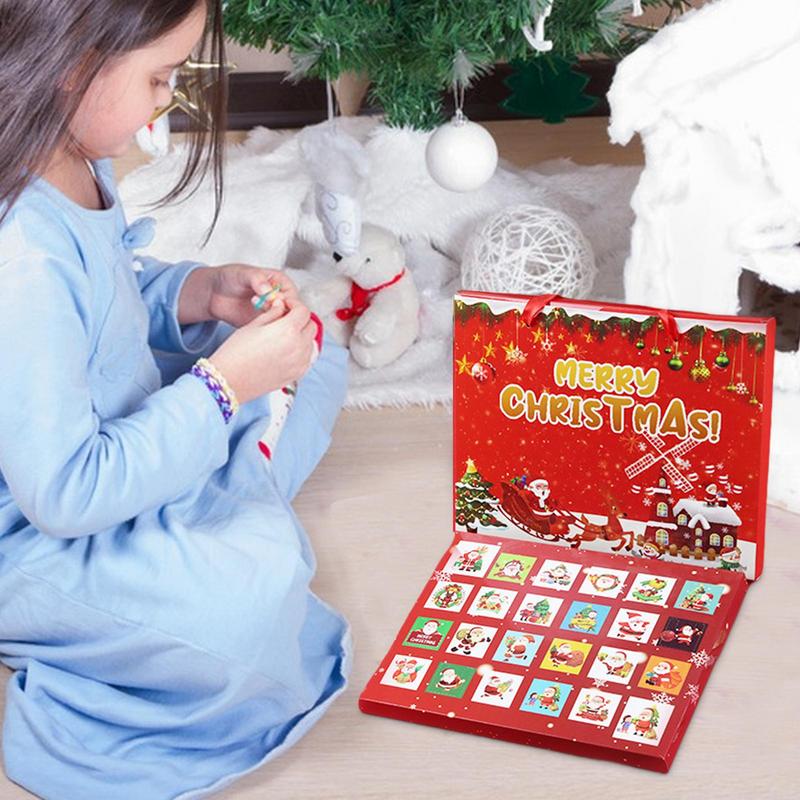 Calendar Bracelet Set For Advent 24 Days Advent Calendar Christmas Bracelet Set Cute Charm Making Kit With 2 Bracelets Christmas