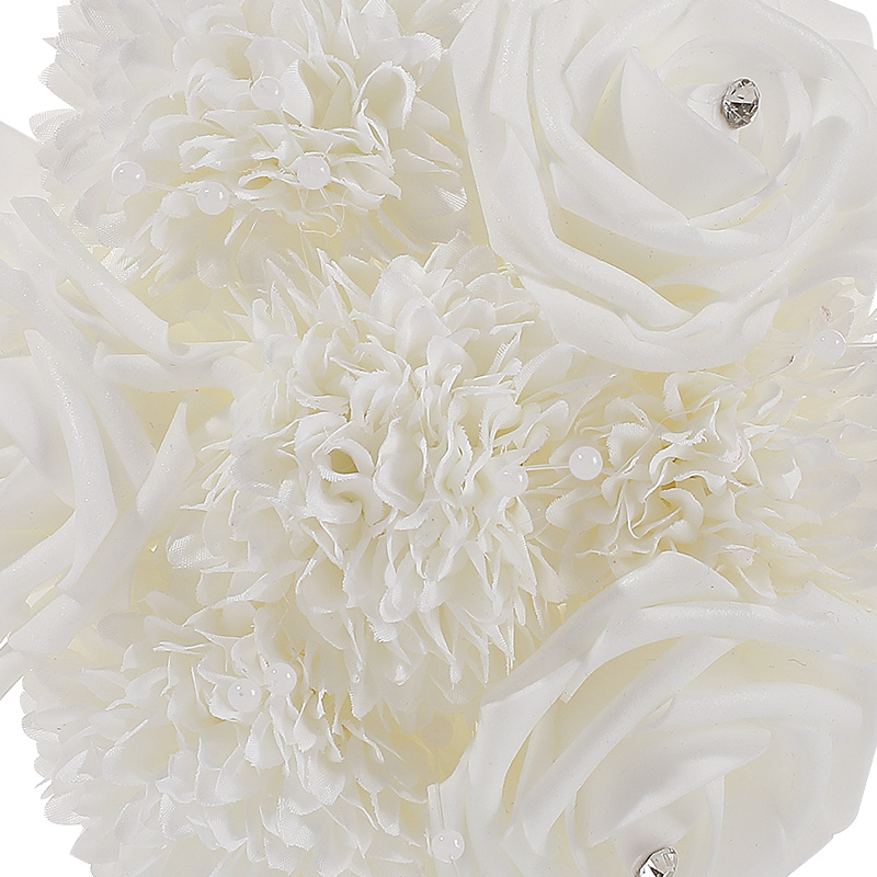 Brautstrauß-einstellen für brautjungfern – handblumen zur dekoration von kirchenhochzeiten, Ideal für bräute und hochzeitsfeiern