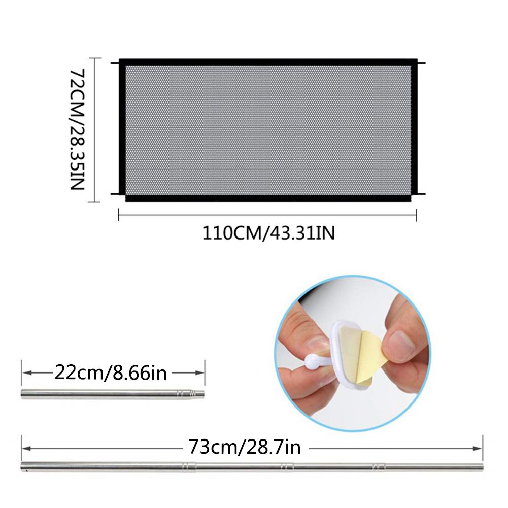 Dog Gate Ingenious Mesh Dog Fence For Indoor And Outdoor Safe Pet Dog Gate Safety Enclosure Pet Supplies