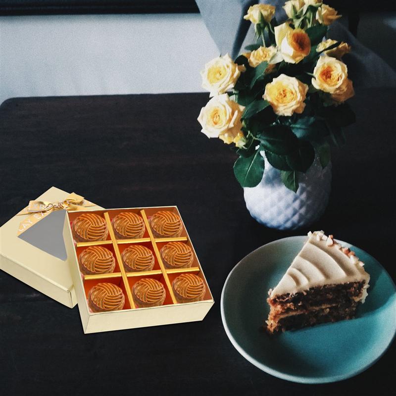 2PCS Durable Portable Wrapping Box Packing Box for Decor Candy Party