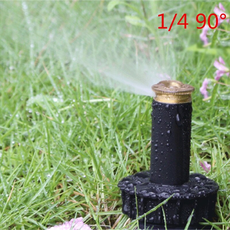 Garden Lawn Popup Sprinkler 90/180/360 Degree Irrigation Sprinkler Farm Refraction Nozzle For Watering and Irrigation: green