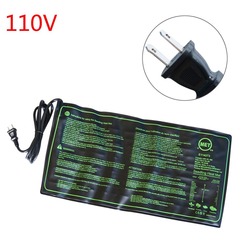 Plant Heating Mat Hydroponic Heating Pad 110V/220V Garden Supplies Warm Pad Mat EU/US Plug Accessories Clone Starter Pad