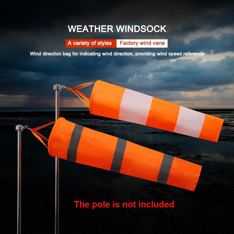 Oxford Fluorescent Reflective Wind Weather Vane Bag Windsock Outdoor Kite Wind Monitoring Wind Direction Indicator