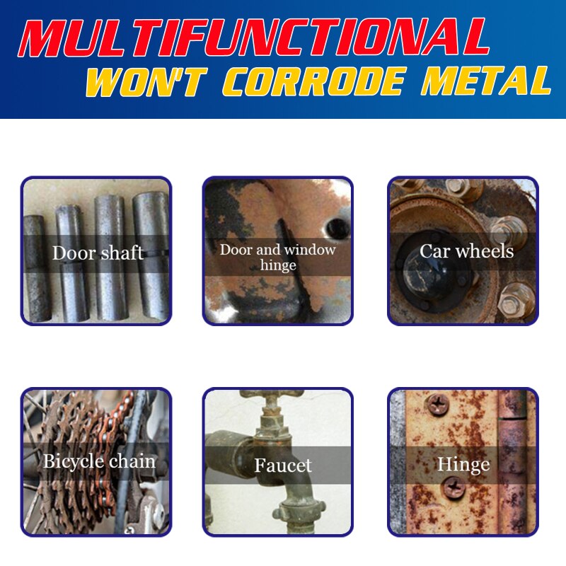 30ML Car Remover Spray Derusting Spray Rusts Inhibitor Rusts Remover Car/Home Maintenance Cleaning Spray Rust Converter